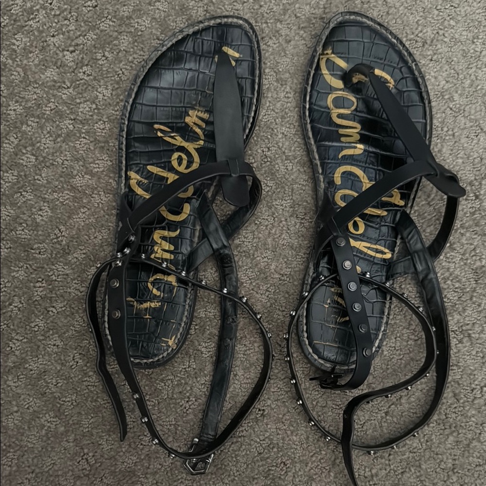 Sam Edelman Black Gladiator Sandals